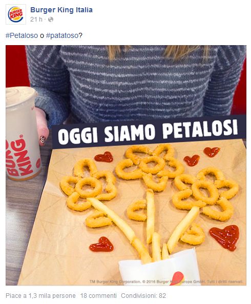 Burger King e il fenomeno petaloso