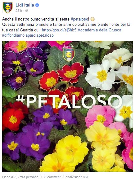 LIDL e il fenomeno petaloso